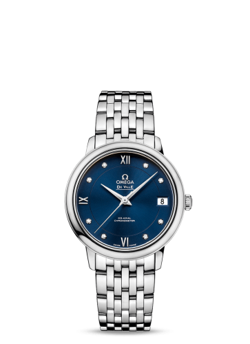 Omega De Ville Prestige Co-Axial 32.7 Stainless Steel / Blue / Stainless Steel